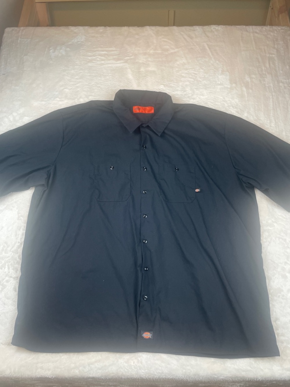 Dickies Size 5XL Black Short-Sleeve Button-Down Smoky Mountain Moonshine